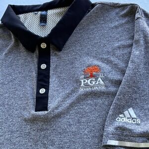 Adidas Men's Polo 2021 PGA Ocean Course Short Sleeve XL‎ Green